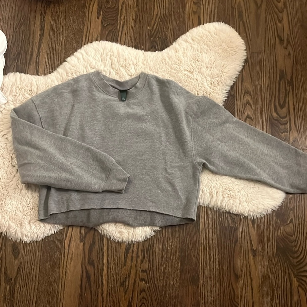 Cropped long sleeve top